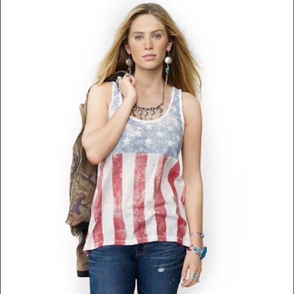 ❌SOLD❌American Flag Racerback - Picture 5 of 7